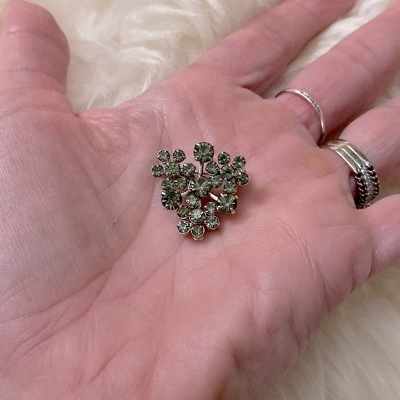 💲5 SALE💲Vintage Mid-Century Modern Atomic Starburst Brooch - Picture 2 of 4